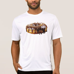 Camiseta Cobertura grossa e brilhante de donut decadente da