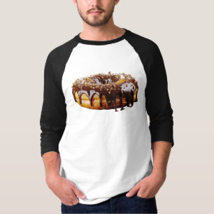 Camiseta Cobertura grossa e brilhante de donut decadente da