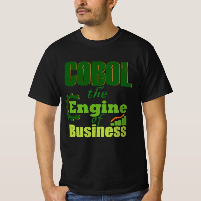 Camiseta Cobol O Motor Dos Negócios (Frente)