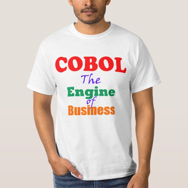 Camiseta Cobol O Motor Dos Negócios (Frente)