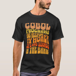 Camiseta Cobol Programas estão nos Negócios Bancár
