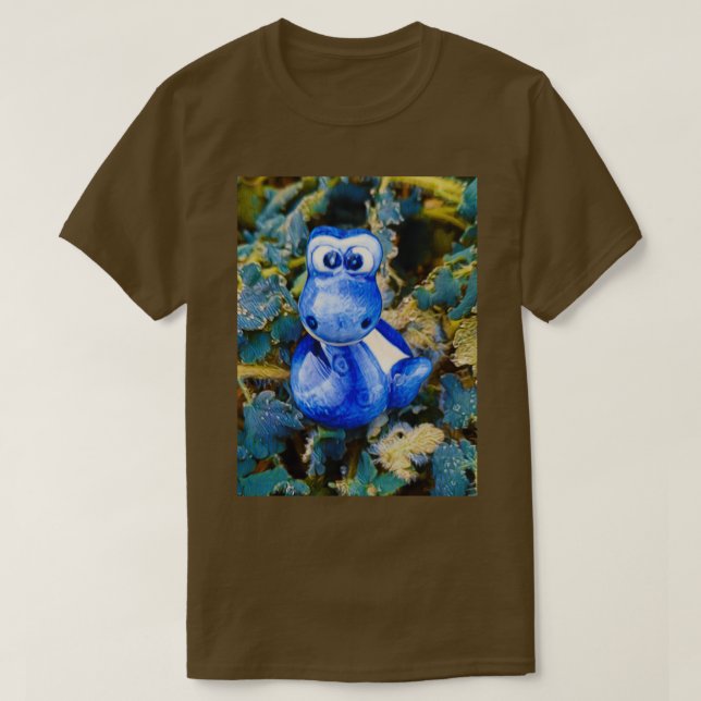 Camiseta Cobra azul charmoso (Frente do Design)