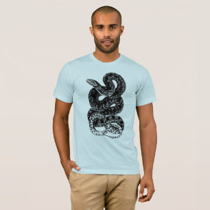 Camiseta Cobra azul e preto masculino