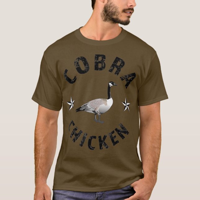Camiseta Cobra Chicken animal engraçado (Frente)