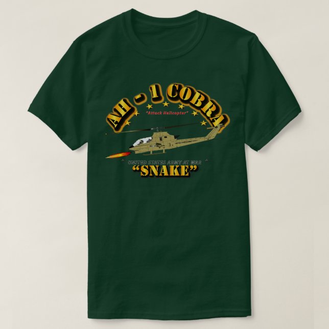 Camiseta Cobra Cobra AH1 (Frente do Design)