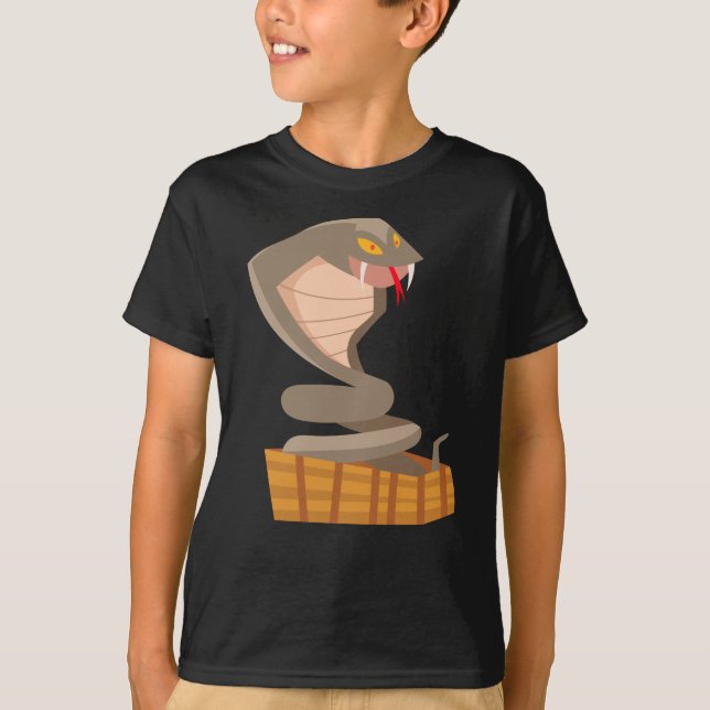 Camiseta Cobra Cobra cobra presente de píthos de réptil ani (Frente)