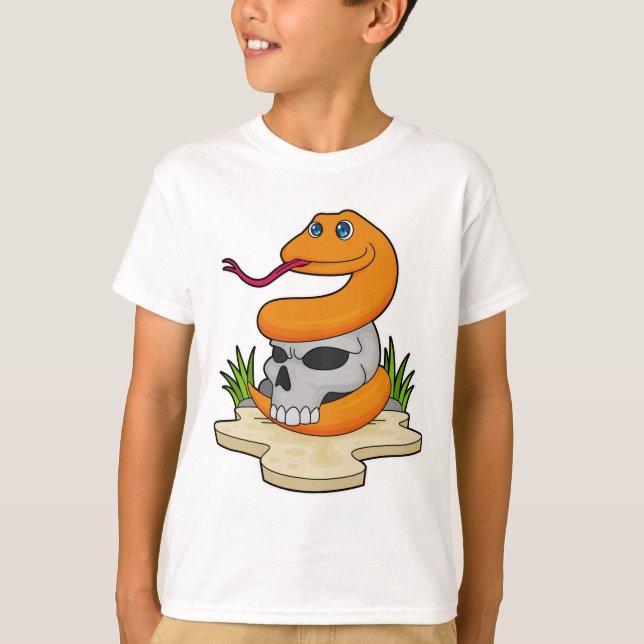 Camiseta Cobra com crânio (Frente)