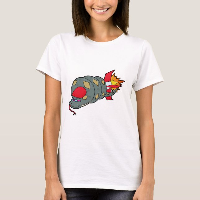 Camiseta Cobra com foguete (Frente)