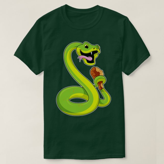 Camiseta Cobra com frango (Frente do Design)
