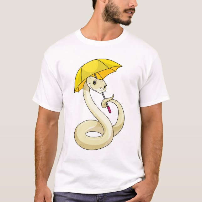 Camiseta Cobra com guarda-chuva (Frente)