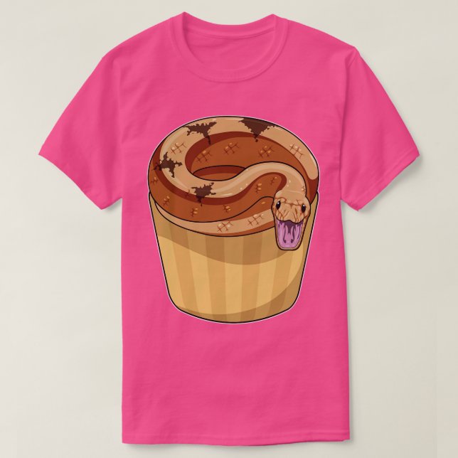 Camiseta Cobra com Muffin 1 (Frente do Design)