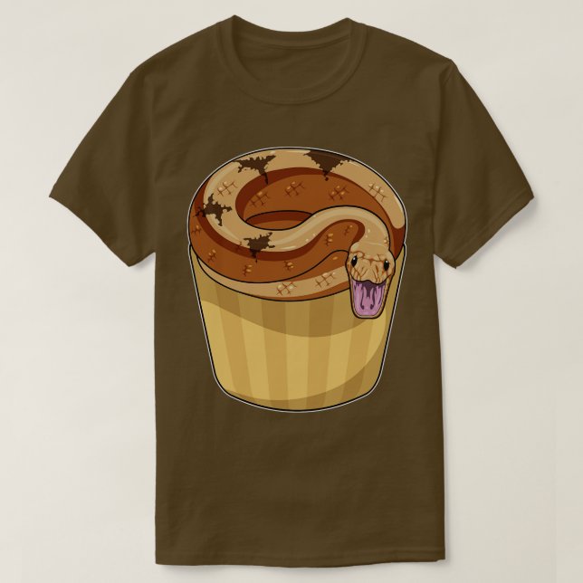 Camiseta Cobra com Muffin 2 (Frente do Design)