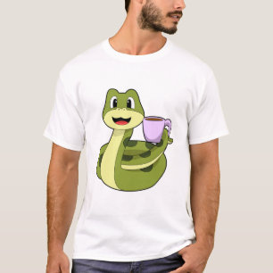 Camiseta Cobra com Taça de Café