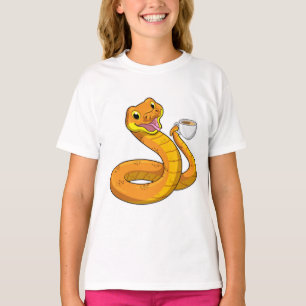 Camiseta Cobra com Taça de Café
