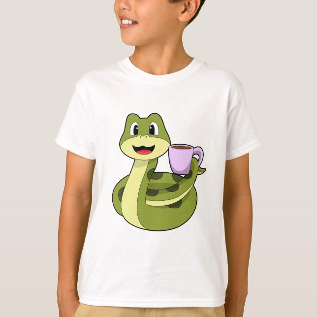 Camiseta Cobra com Taça de Café (Frente)