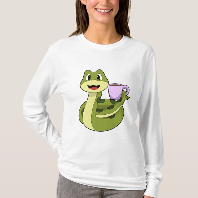 Camiseta Cobra com Taça de Café (Frente)