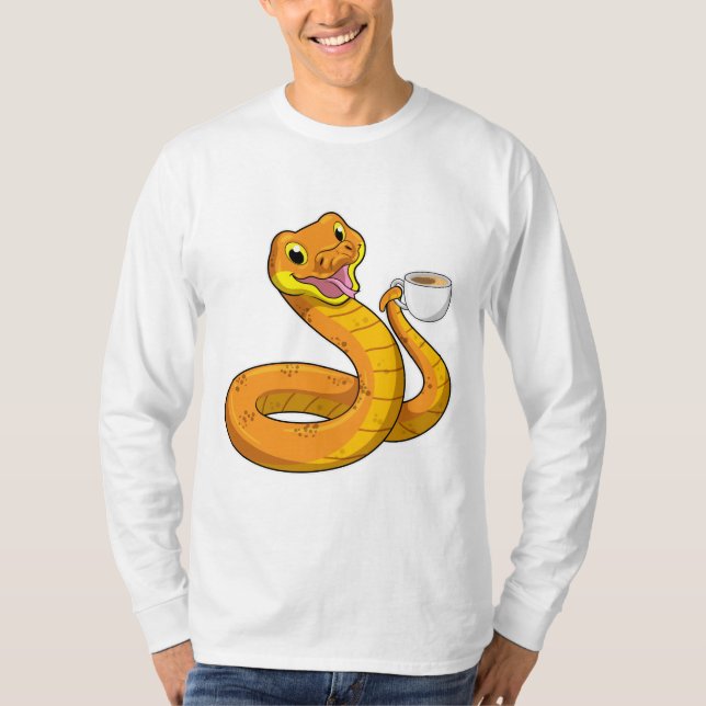 Camiseta Cobra com Taça de Café (Frente)