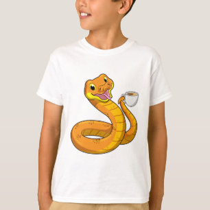 Camiseta Cobra com Taça de Café