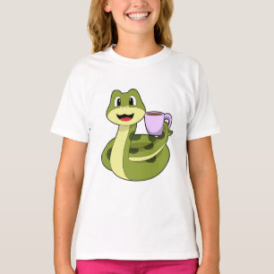 Camiseta Cobra com Taça de Café