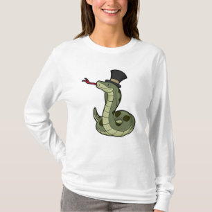 Camiseta Cobra como Cavalheiro e Chapéu