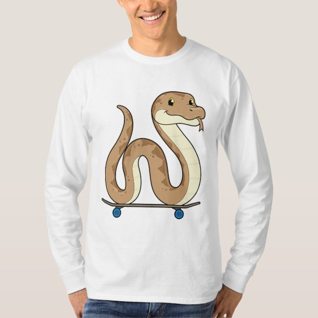 Camiseta Cobra como Patinador com skate (Frente)