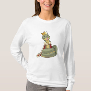 Camiseta Cobra como Rei com Coroa