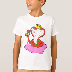 Camiseta Cobra como Rei com Coroa