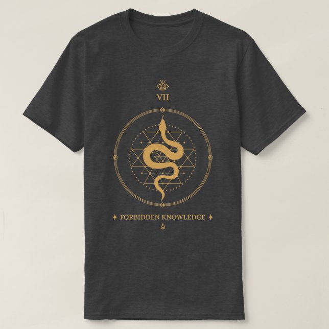 Camiseta Cobra de conhecimento proibido (Frente do Design)