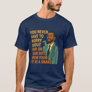 Camiseta Cobra de Estimação Roupa Sem Cabelo Gráfico Engraç