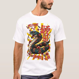 Camiseta Cobra de madeira verde - Ano Novo Chinês