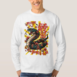 Camiseta Cobra de madeira verde - Ano Novo Chinês