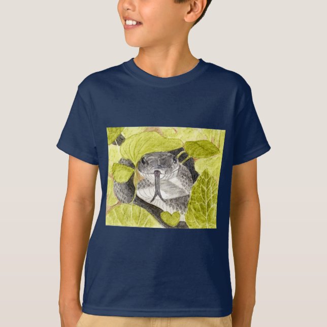 Camiseta Cobra de rato preto (Frente)