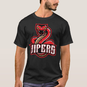 Camiseta Cobra de víbora vermelha