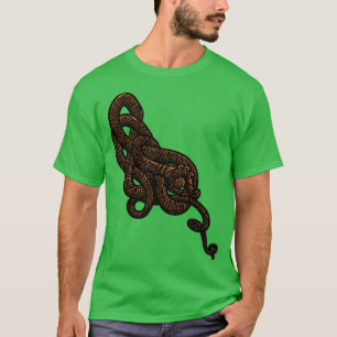Camiseta Cobra de Viking Ouro antigo