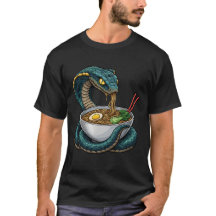 Cobra Divertida Comendo Macarrão Ramen Comida Japo