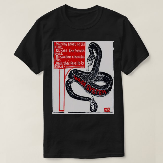 Camiseta Cobra DO SISTEMA WAGE  (Frente do Design)