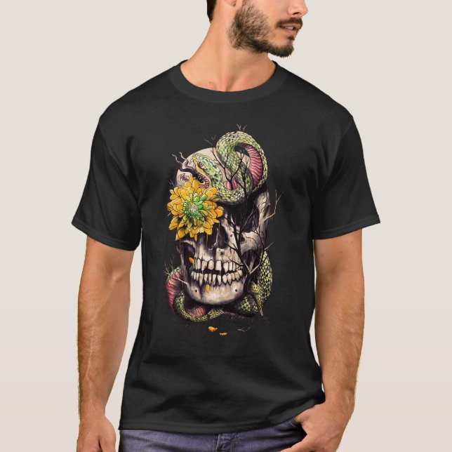 Camiseta Cobra e Caveira (Frente)