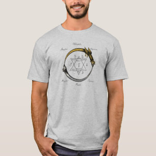 Camiseta Cobra e dragão Ouroboros