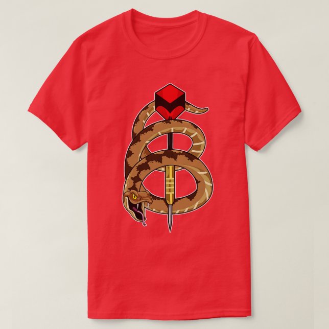 Camiseta Cobra em Dardos com Dart (Frente do Design)