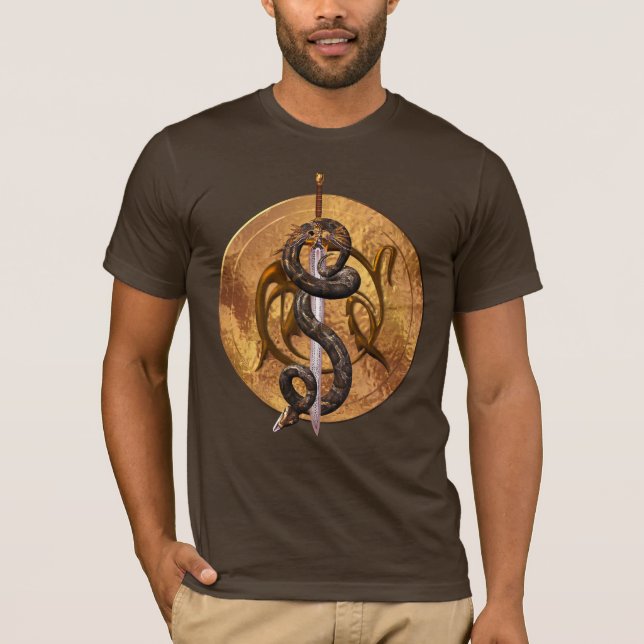 Camiseta Cobra em uma espada (Frente)
