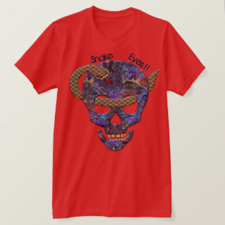 Camiseta Cobra em volta do crânio através dos olhos - Perso