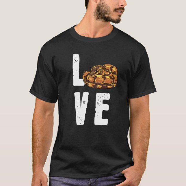 Camiseta Cobra I Love My Pet Ball Python (Frente)