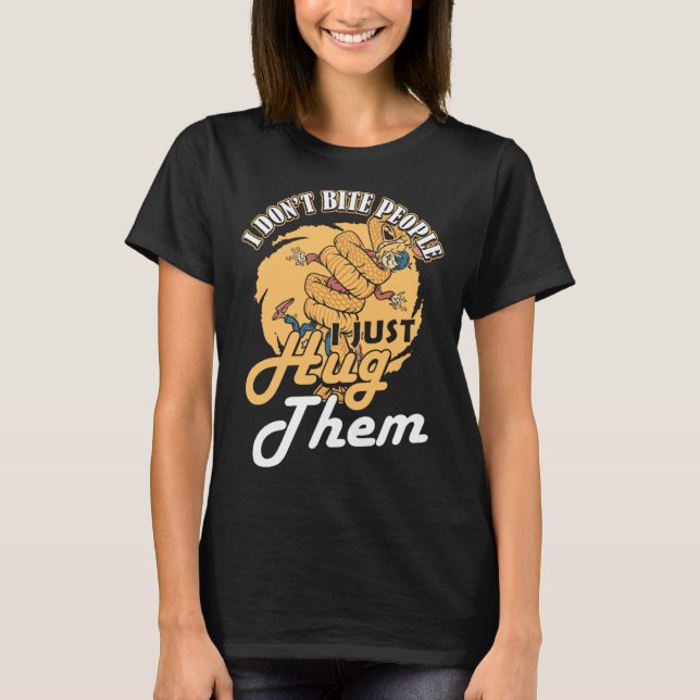 Camiseta Cobra I Não Morto Pessoas Banana Ball Python (Frente)