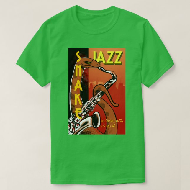 Camiseta Cobra Jazz Vintage (Frente do Design)