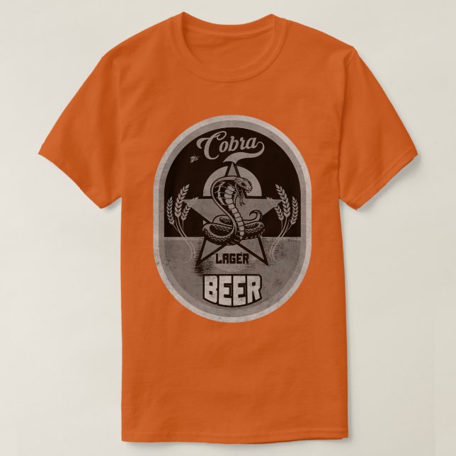 Camiseta Cobra Lager Beer BW (Frente do Design)
