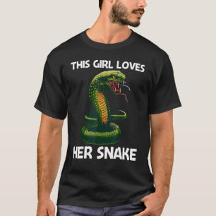 Camiseta Cobra legal Para Meninas Crianças Répteis Cobra de