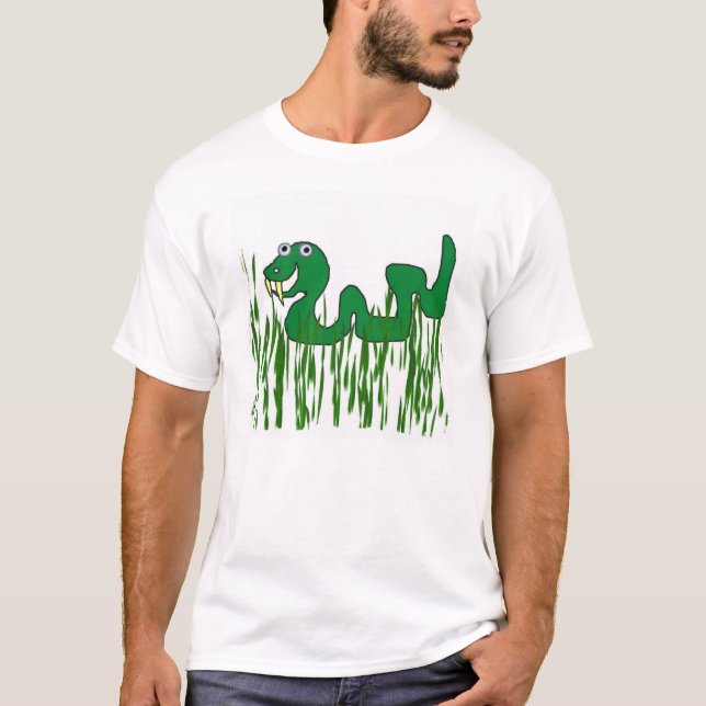 Camiseta cobra na grama (Frente)