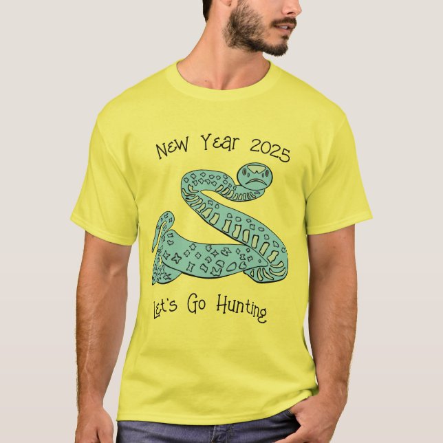 Camiseta Cobra para o Ano Novo 2025 (Frente)