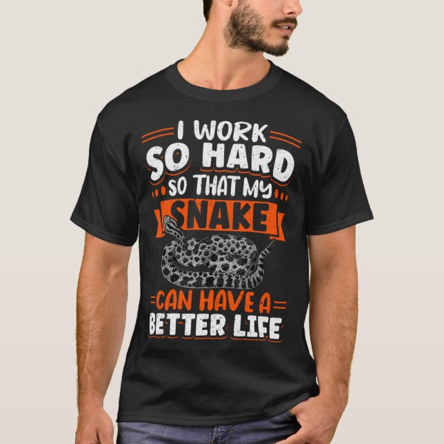 Camiseta Cobra Pet Repltile Python I Exótico, Duro De Traba (Frente)