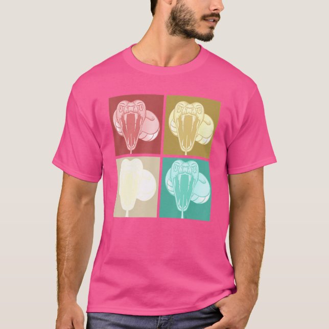 Camiseta Cobra Predator Réptil Keeper Pop (Frente)